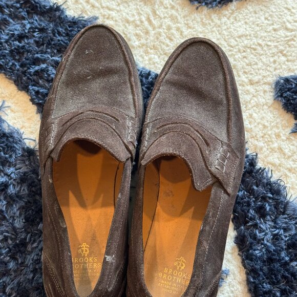 Brown Suede Penny Loafers main image 5